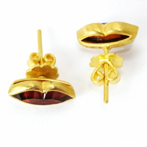 Marie-Helene de Taillac Pink Tourmaline & 22k Gold earrings. - Picture 3 of 4